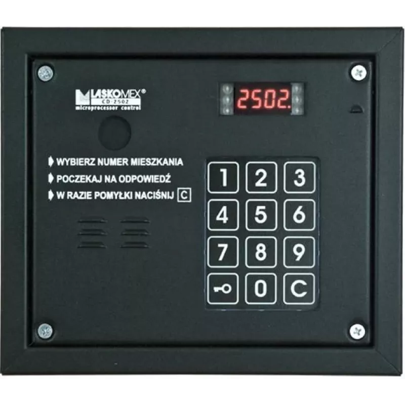 Audio-deurintercom Laskomex CP-2503R zwart met RFID-kaartlezer