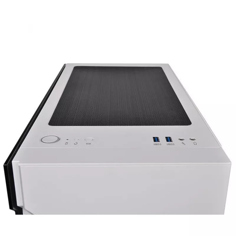 PC-behuizing Thermaltake H200 TG Snow RGB Midi Tower wit