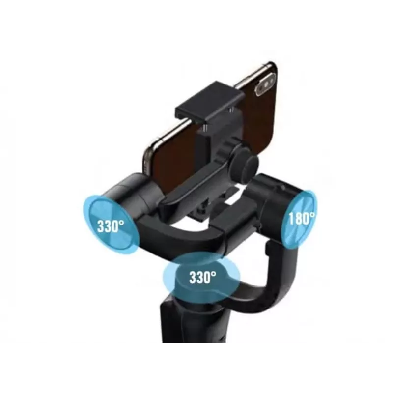 GoXtreme GX3 55243 3-assige gimbal-stabilisator, lichte handheld voor camera's en actiecamera's