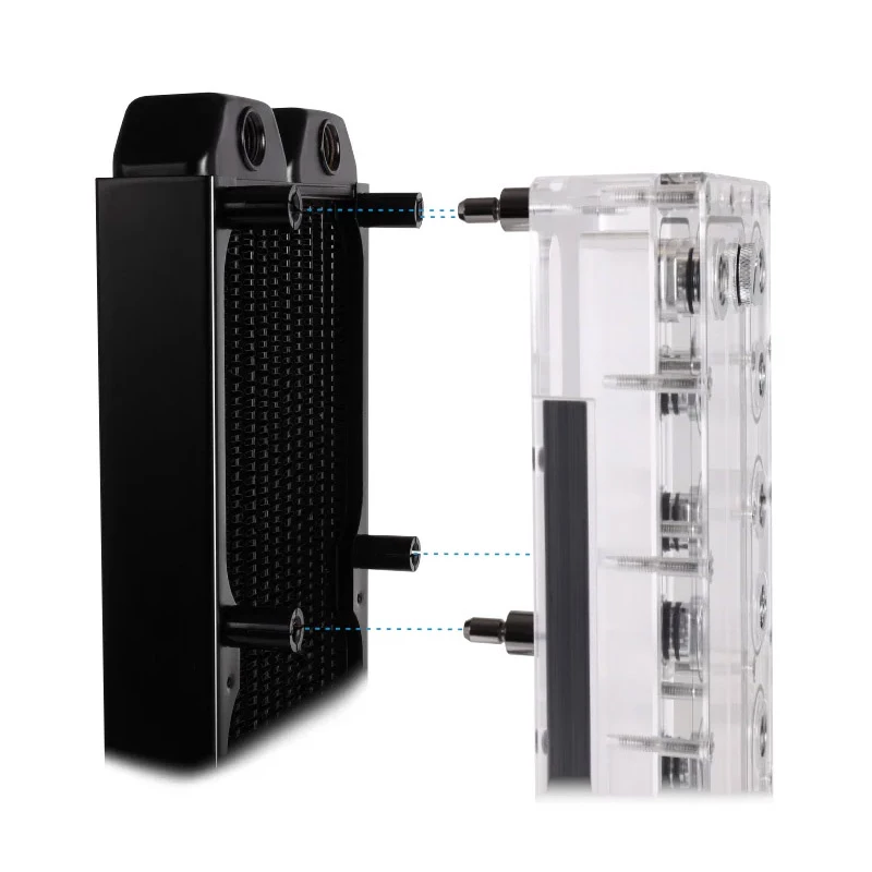 Montageset Alphacool 15725 zwart roestvrij staal 25 mm 10 g