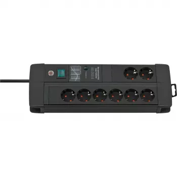Verlengsnoer Brennenstuhl 1256000698 3 m 8 AC-uitgangen binnen zwart
