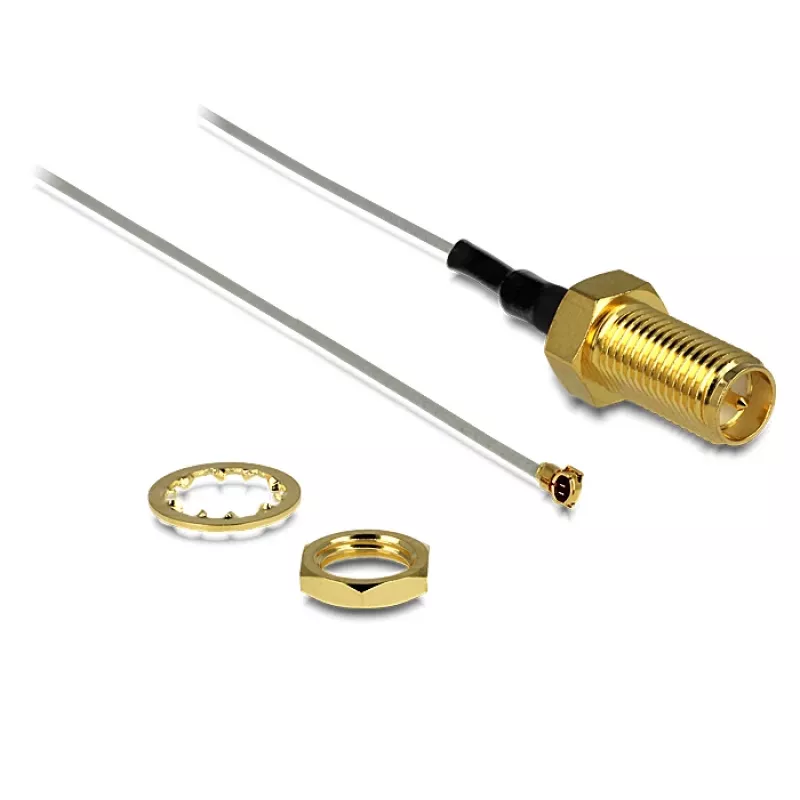 Coaxkabel DeLOCK 88815 0,2 m MHF IV (I-PEX) RP-SMA grijs