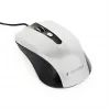 Bedrade dubbelhandige optische muis GEMBIRD MUS-4B-01-BS, USB Type-A, 1200 DPI, 4 knoppen, zwart/zilver