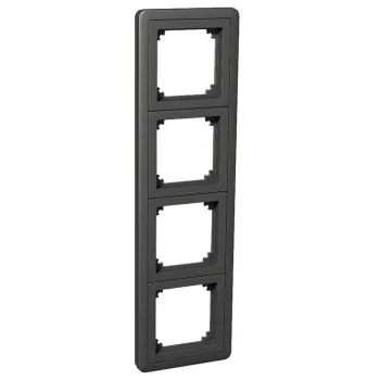 Schneider Electric Exxact Combi 4-voudig frame antraciet