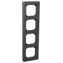 Schneider Electric Exxact Combi 4-voudig frame antraciet