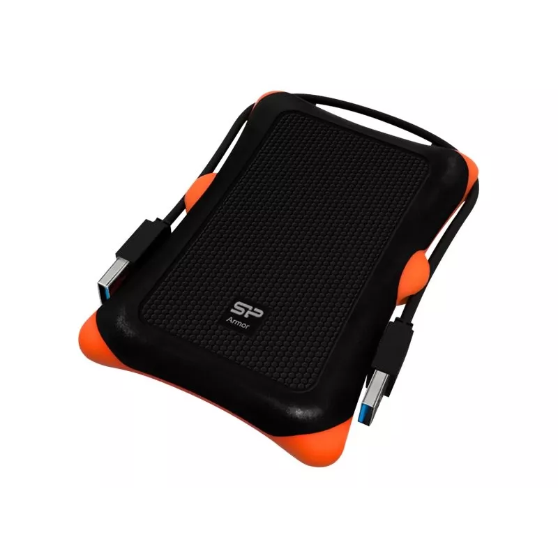 HDD/SSD-behuizing Silicon Power Armor A30, 2,5 inch single-bay, USB 3.2 Gen 1, Micro-USB A, oranje/zwart