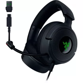 Razer Kraken V4 X - bedrade pc-gamingheadset (TriForce 40-mm-drivers, intrekbare cardioïdemicrofoon, 7.1-surroundsound, Chroma RGB voor pc, console & telefoon)