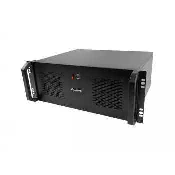Rack-behuizing LANBERG SC01-3504-10B, 1x 3,5 inch + 1x 2,5 inch inschuif, 7 uitbreidingsslots, 2x 120-mm frontventilatoren, USB2.0
