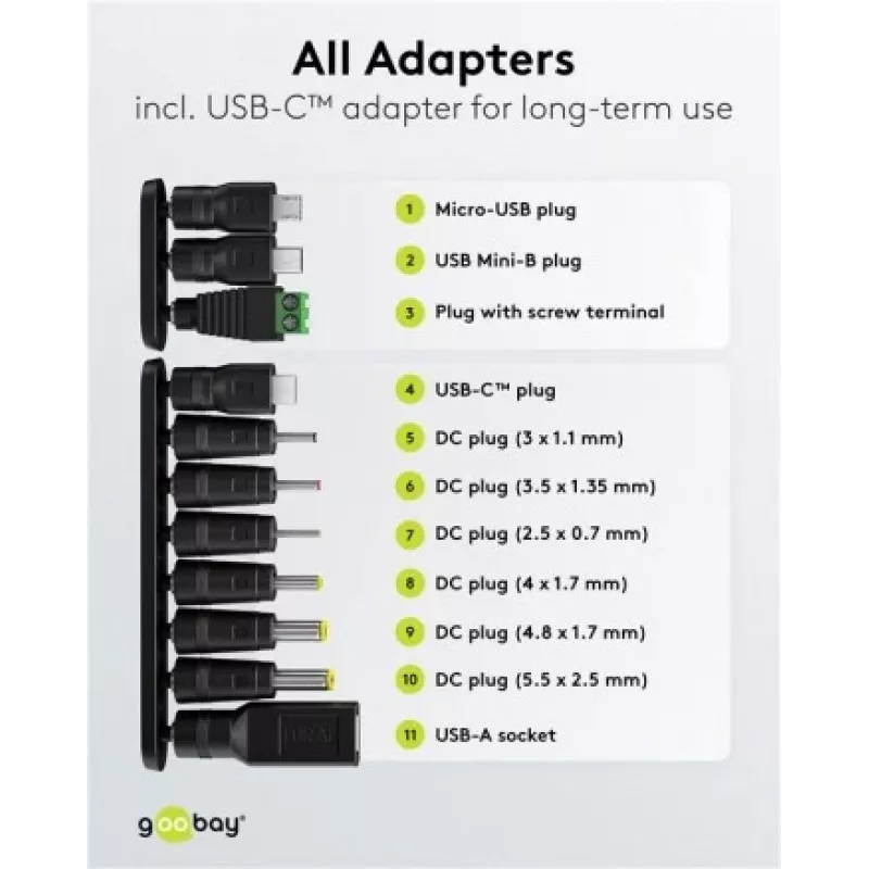 Voedingsadapter Goobay 64571