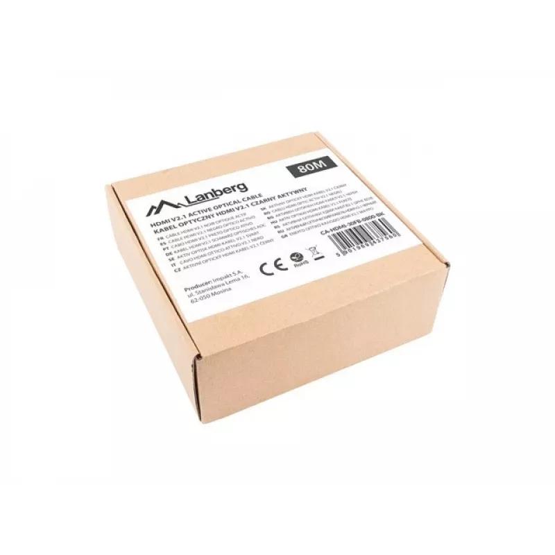 HDMI-KABEL M/M V2.1 80M 8K ZWART OPTISCH AOC LANBERG