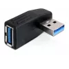 Kabel-geslachtsomvormer DeLOCK 65341 USB 3.0 zwart