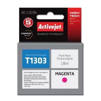 Activejet AE-1303N inkt (vervanger voor Epson T1303; Supreme; 18 ml; magenta)