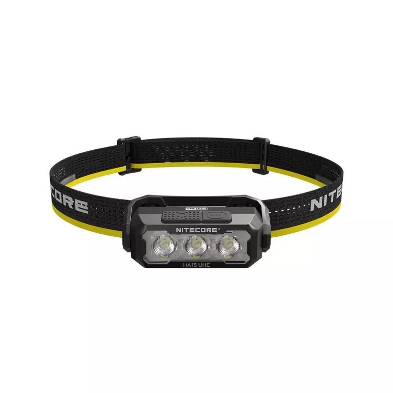 Hoofdlamp Nitecore HA15 UHE – compact, handsfree licht, max. 400 lumen