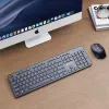 Gembird KBS-WCH-04 draadloze desktopset (toetsenbord + muis), zwart, US-layout