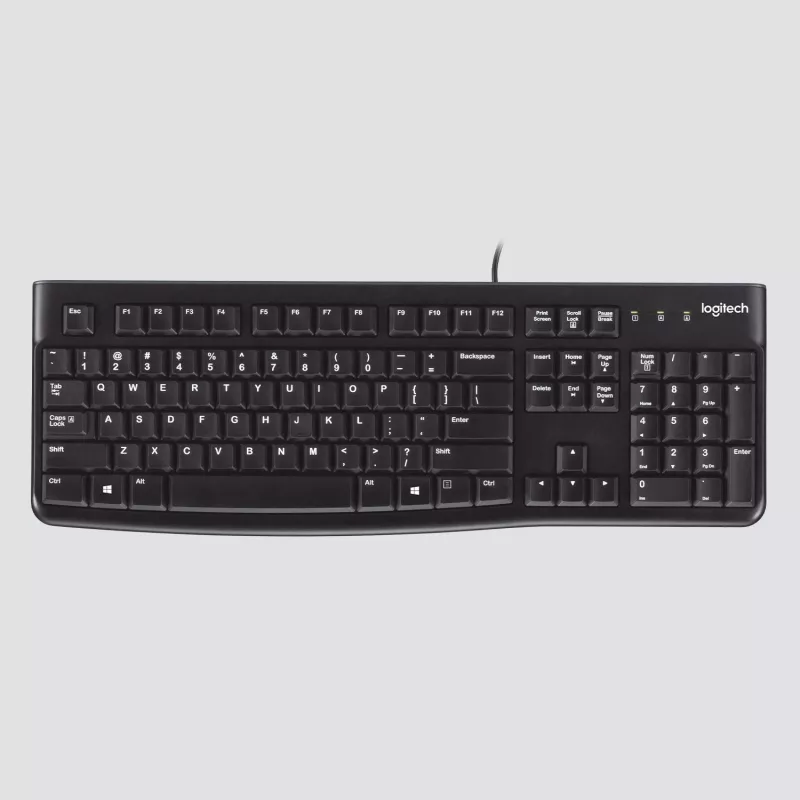 Logitech Desktop MK120 combo, zwart, bedraad, Zwitserse layout, 920-002504