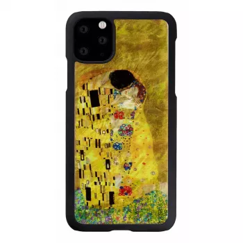 Smartphonehoesje iKins voor iPhone 11 Pro Max – zwart kusdesign, beschermhoes