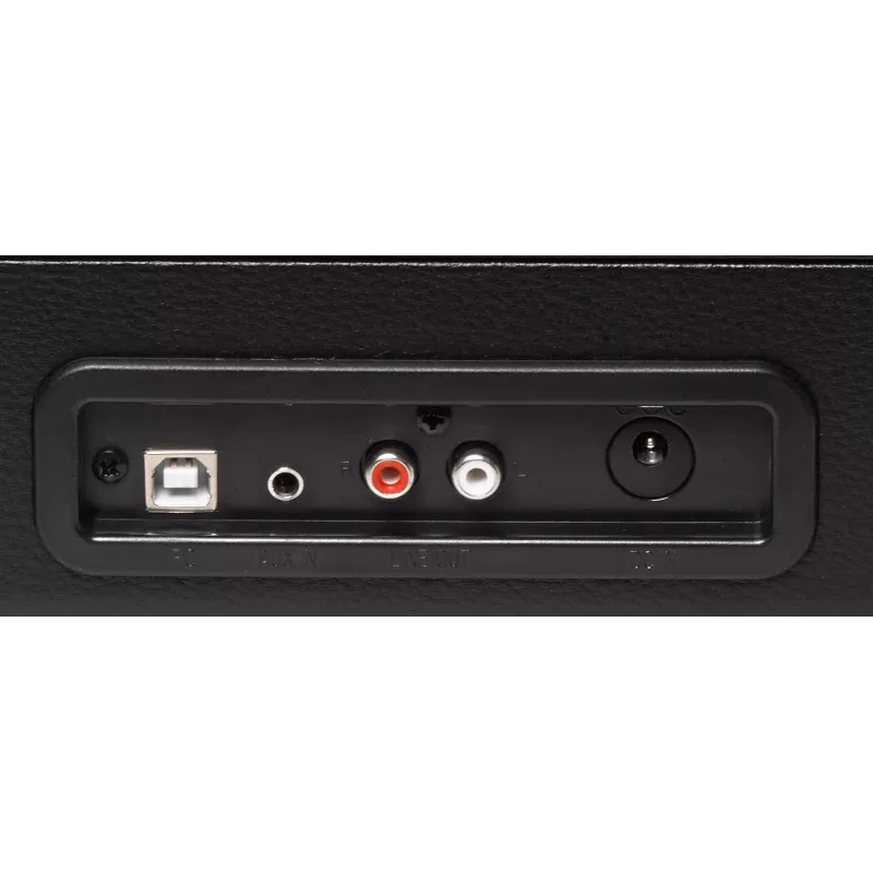 Denver VPL-120 USB-platenspeler met ingebouwde luidsprekers, zwart