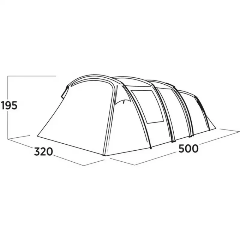 Easy Camp familietent Hamra 5 blauw 5 personen