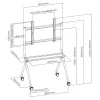 TV-standaard MACLEAN MC-977 voor schermen van 50-86 inch, draagvermogen 120 kg