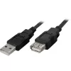 Goobay 68904 USB 2.0 verlengkabel, USB-A-stekker naar USB-A-aansluiting, 3 m, zwart