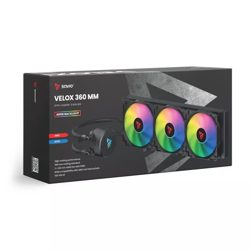 SAVIO VELOX 360 mm CPU-vloeistofkoeler met ARGB