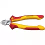 Handkabelschaar Wiha 26745 — staalconstructie, 160 mm lengte, rood/geel handvat