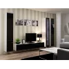 Cama woonkamerkastenset VIGO 2 wit/zwart glanzend