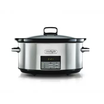 Slowcooker Crock-Pot CSC063X 7,5 L, 320 W, roestvrijstalen behuizing, uitneembare keramische kom