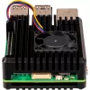 Joy-IT Armor Case BLOCK ACTIVE SBC-behuizing geschikt voor ontwikkelborden Raspberry Pi (RB-AlucaseP5-07FAN)