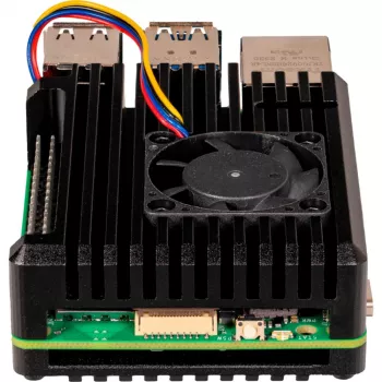 Joy-IT Armor Case BLOCK ACTIVE SBC-behuizing geschikt voor ontwikkelborden Raspberry Pi (RB-AlucaseP5-07FAN)