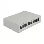 Keystone-patchpaneel DeLOCK 43412 8 poorten grijs