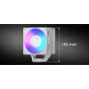 CPU-koeler MODECOM Volcano 0C T721 ARGB 120 wit, single-tower, 120mm-ventilator
