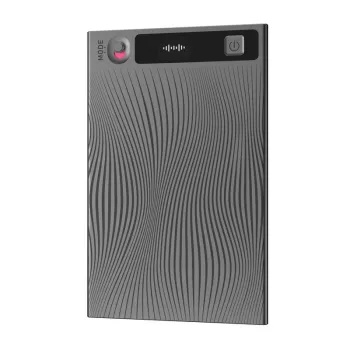Spraakrecorder Mobvoi TicNote grijs met 16 GB geheugen, compacte digitale dictafoon