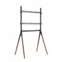 LogiLink BP0078 tv-vloerstandaard, 49-70 inch, 4 poten van walnotenhout, 40 kg, zwart