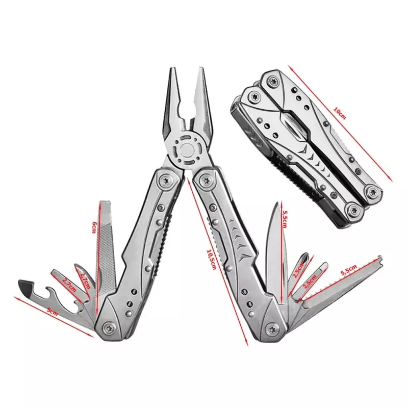 Extralink Multitool, zakmes 23-in-1, met etui, zilver