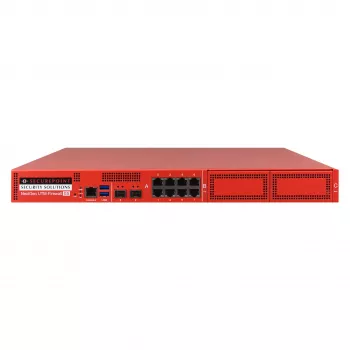 Securepoint RC1000R G5 Security UTM Appliance, 30 Gbit/s, 3,5 Gbit/s, 1000 gebruikers, AES, bedraad, RJ-45