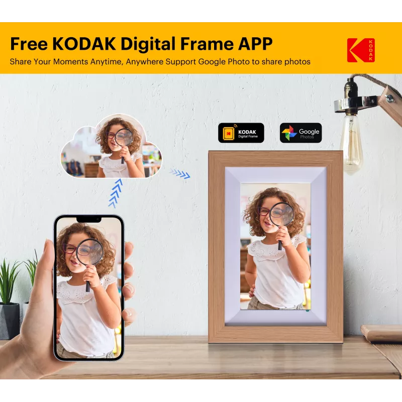 Kodak 7 digitale fotolijst Wi-Fi RCF-702W