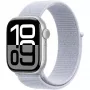 Apple Watch Series 10 aluminium behuizing GPS + Cellular 42 mm zilver sport loop blauw cloud