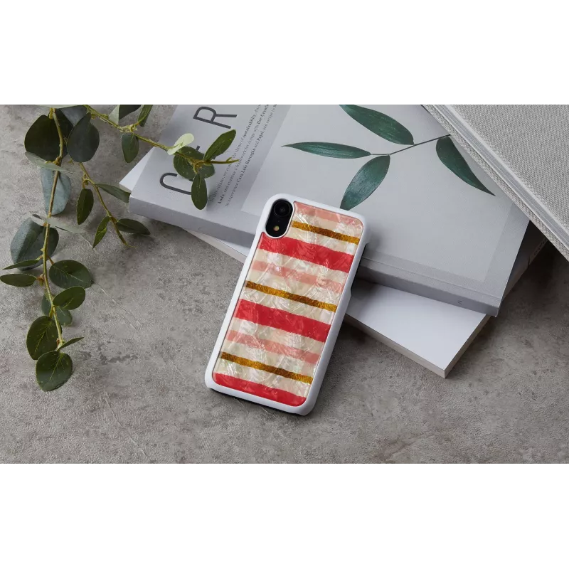 Beschermhoes iKins voor iPhone XR — short cake-design, wit