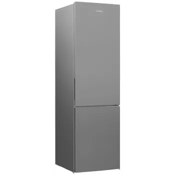 INDESIT koelkast | INKS 1401 S4E1 | energie-efficiëntieklasse E | vrijstaand | combi | hoogte 202,5 cm | koelgedeelte inhoud 266 L | vriesgedeelte inhoud 120 L | 38 dB | zilver