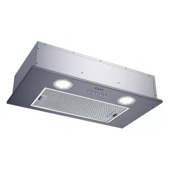 Inbouwafzuigkap CANDY CBG625/1X, 520 mm breedte, 207 m³/h, koolfilter, draaiknop, zilver