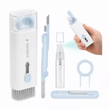Gembird 7-in-1 universele draagbare reinigingsset - wit