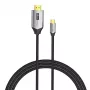 Vention USB-C-naar-HDMI-kabel CRBBH – 2 m, 4K@60Hz, zwart, USB-C naar HDMI