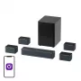 Luidspreker Ultimea Poseidon D80 zwart 7.1-kanalen, 8 luidsprekers, bedraad & draadloos, actieve subwoofer