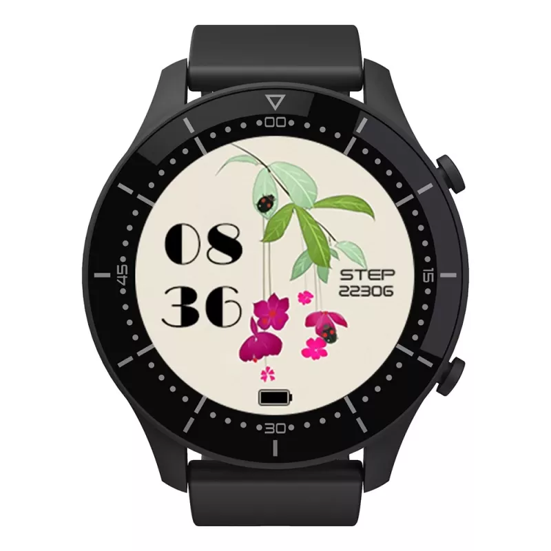Smartwatch MEDIA-TECH MT870 — 1,3 inch (3,3 cm) IPS-touchscreen, 51 mm behuizing, Bluetooth, zwart