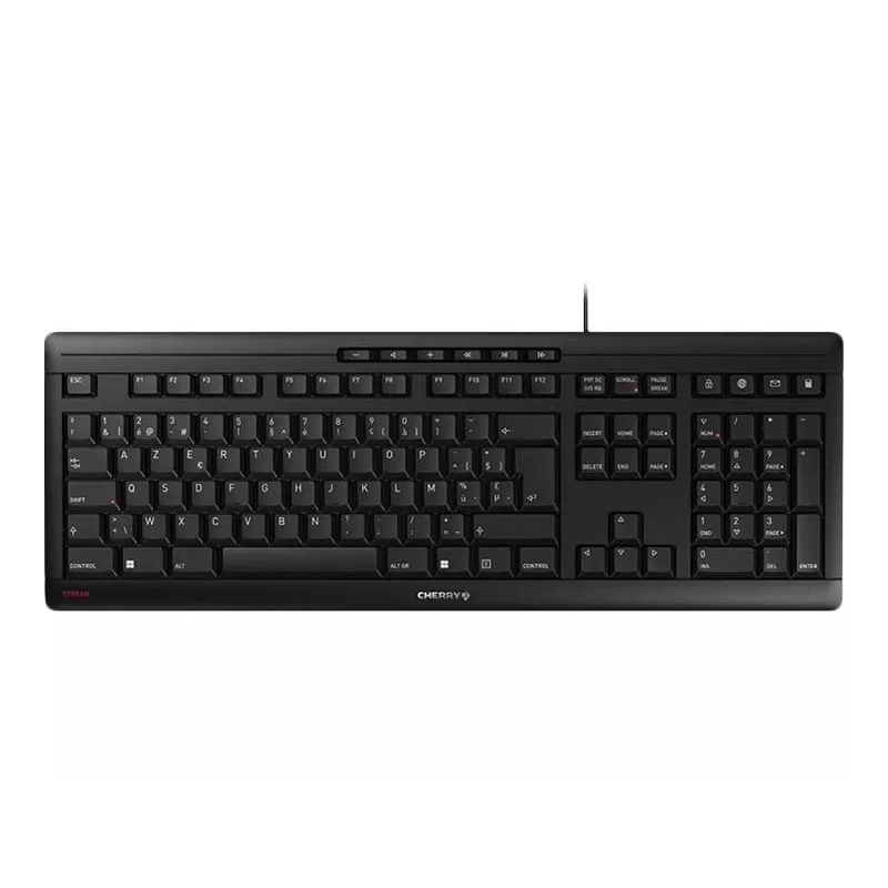 CHERRY STREAM JK-8500BE-2 Office USB AZERTY Belgisch zwart toetsenbord