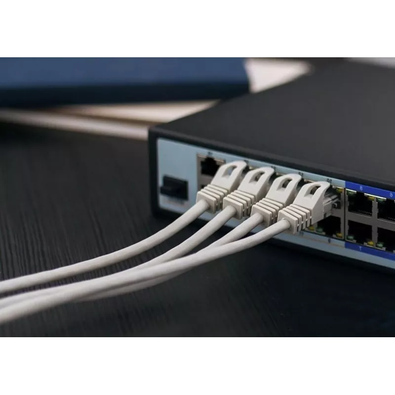 Netwerkkabel Extralink Twisted-Pair CAT5E FTP binnen 305M grijs