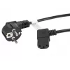 Netkabel LANBERG CA-C13C-12CC-0018-BK, 2 m, C13-koppeling naar CEE7/7, zwart, haakse C13