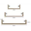 Topeshop MOBI 3P SONOMA Plank Zwevende plank Wandmontage Spaanplaat Eiken