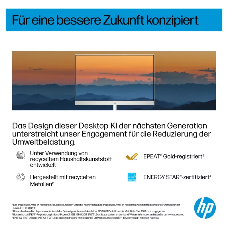HP All-in-One pc (complete oplossing) 27-ct2073ng AMD Ryzen AI 7-350 512GBSSD 16GB wit (27-ct2073ng)